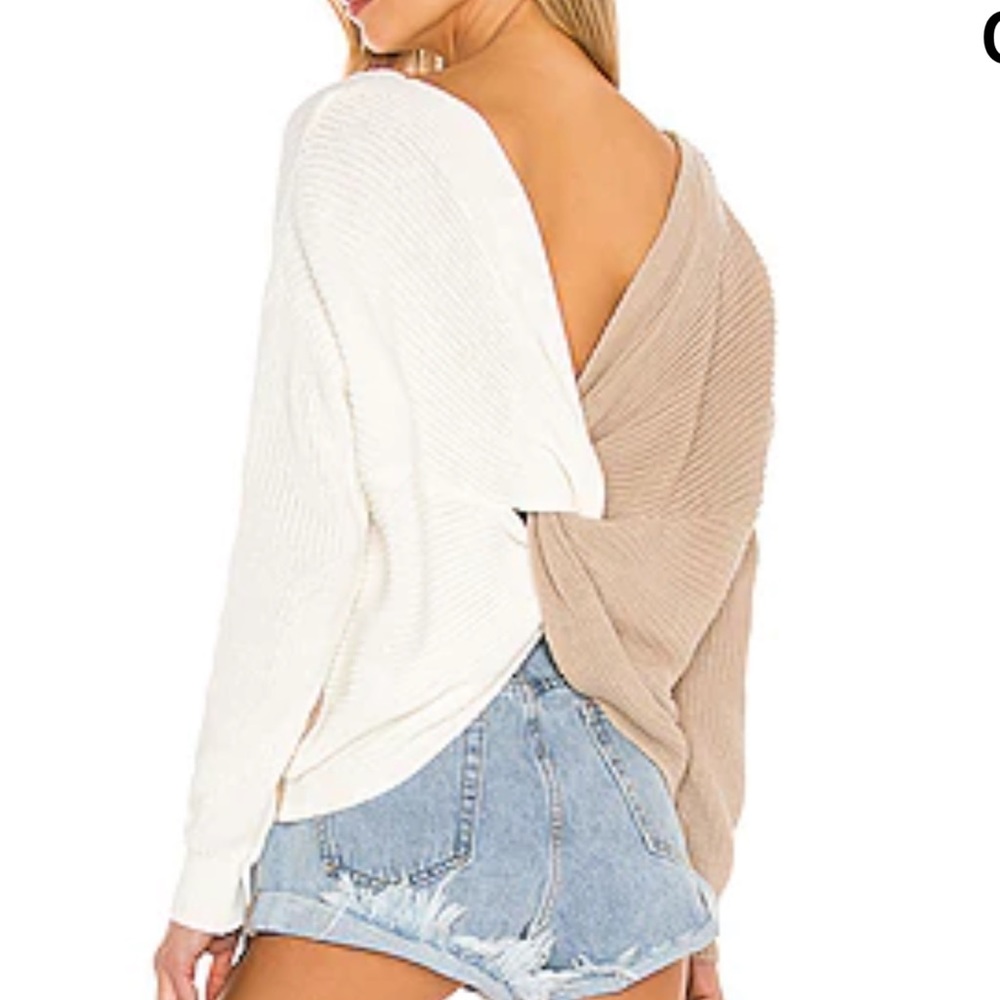 Trish Knot Sweater in Beige & White
superdow